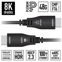 66FT (20M) 4K@60HZ/444/18G - PLENUM ACTIVE OPTICAL HDMI CABLE, CMP/FT6 UL RATED